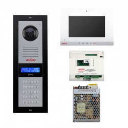 Audio 001188DP 7 inç 14 Daire Dijital Panelli Görüntülü Diafon Paketi