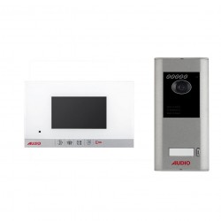 Audio 001460 4.3 inç Beyaz Bus Plus Mekanik Butonlu Görüntülü 1'li Villa Set Audio 001460 4.3 inç Beyaz Bus Plus Mekanik Butonlu Görüntülü 1'li Villa Set