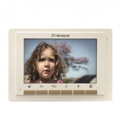 Teknoline TT-17 7 İNÇ Dokunmatik Butonlu Görüntülü Diafon